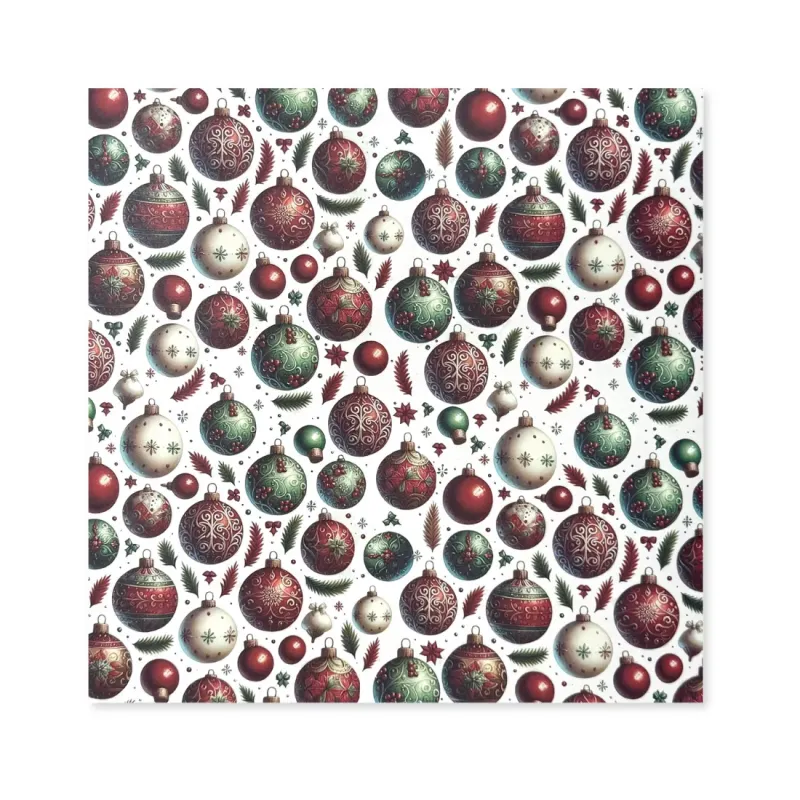 25 Fogli Carta Regalo Palline di Natale