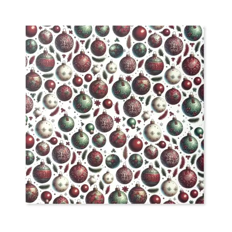 25 Fogli Carta Regalo Palline di Natale