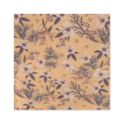 25 Fogli Carta Regalo Flowers and Stars