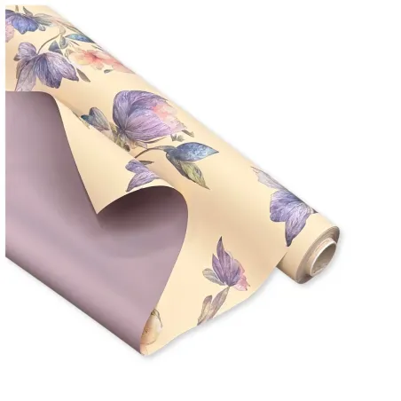 Bobina Polipropilene 40 My. Fantasia Caravaggio Tabacco. Lunghezza 40 m.