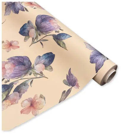 Bobina Polipropilene 40 My. Fantasia Caravaggio Tabacco. Lunghezza 40 m.