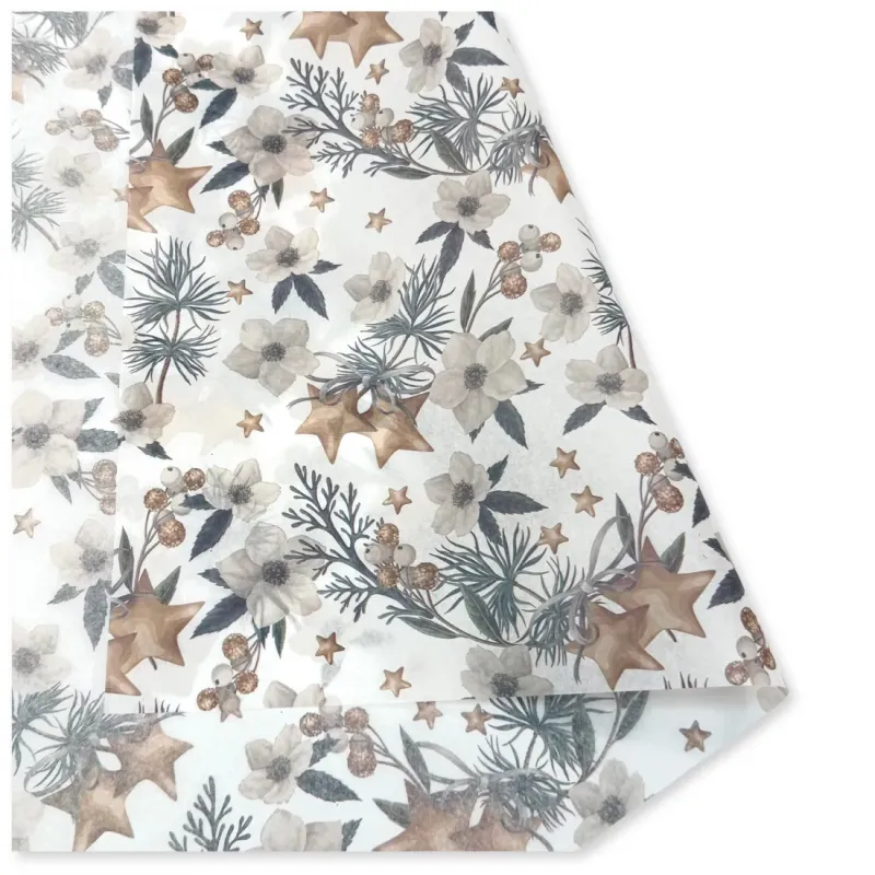 Carta Velina Fantasia White Christmas