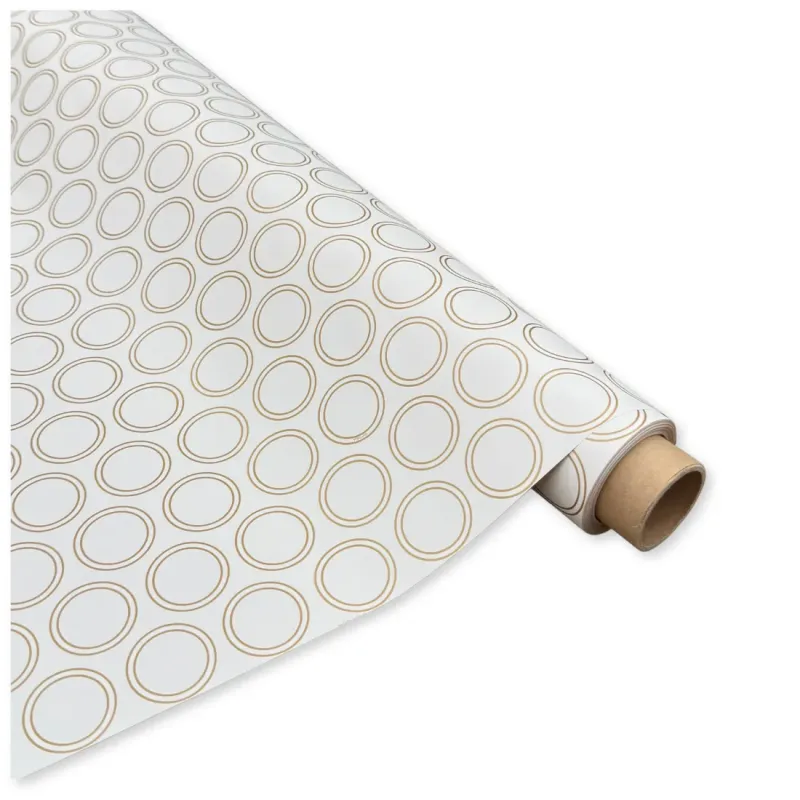 Bobina Polipropilene 40 My. Rings White Gold....