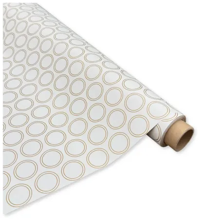 Bobina Polipropilene 40 My. Rings White Gold. Lunghezza 25 m.