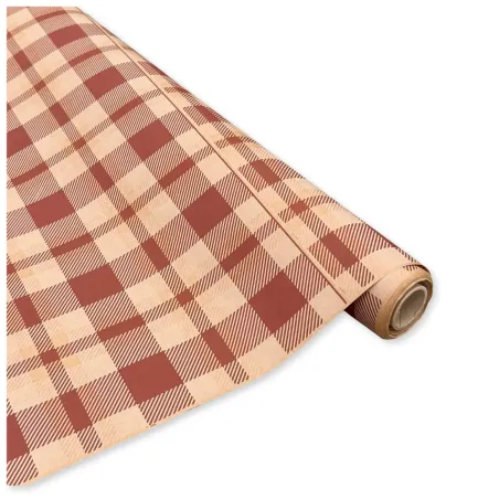 Bobina in Carta Tartan Bordeaux. Altezza 100 cm. Lunghezza 25 mt.