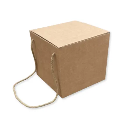 Scatola Confezione Regalo Porta Panettone Alto da 1kg./750 gr. Avana Confezione da 50 pz.