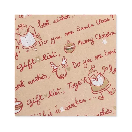 25 Fogli Carta Regalo Do You See Santa