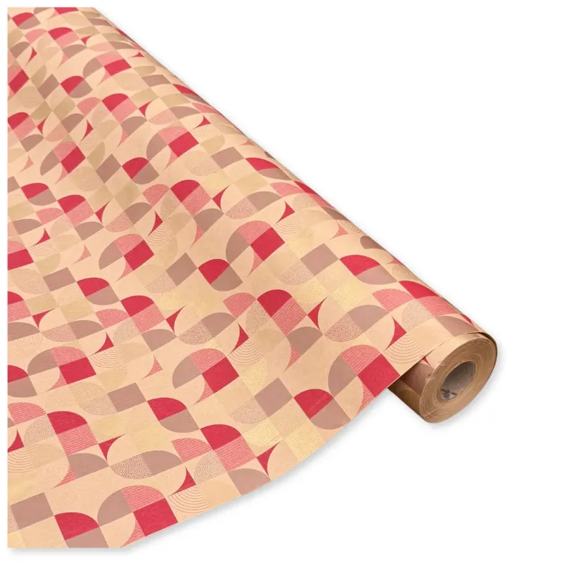 Bobina in Carta Fantasia Geometrie. Altezza 80...