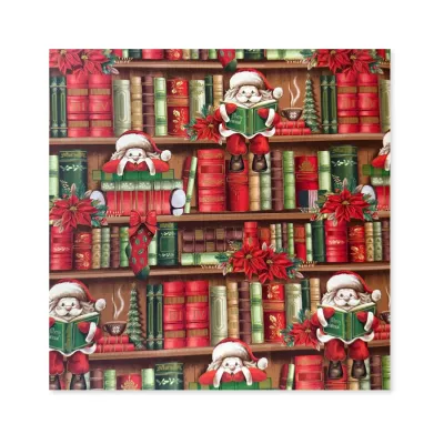 25 Fogli Carta Regalo Libri Natalizi