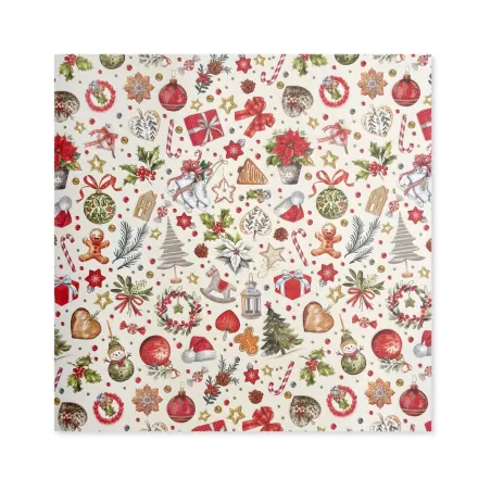 25 Fogli Carta Regalo Christmas Joy