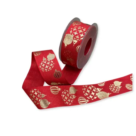 Nastro Tessuto XMas Balls
