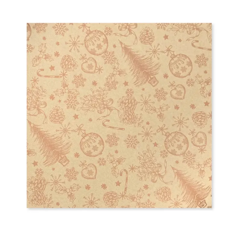 25 Fogli Carta Regalo Albero Delizioso