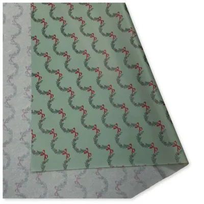 Carta Velina Fantasia Garland Verde