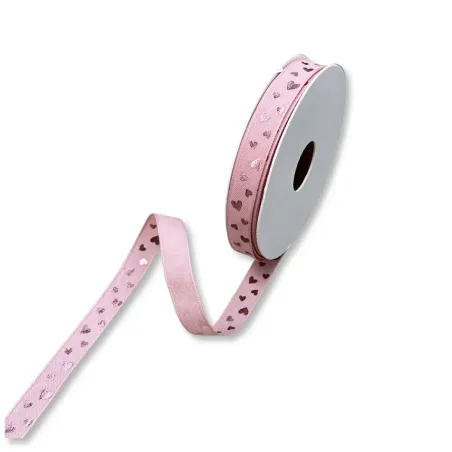 Nastro Tessuto Texture Hearts