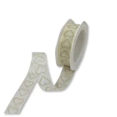 Nastro Tessuto Glittering Hearts