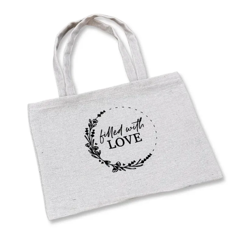 Shopper Tessuto Filled With Love