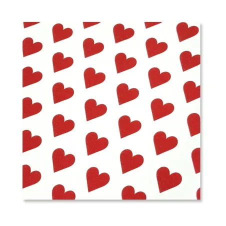 15 Fogli Carta Regalo Fantasia di Cuori