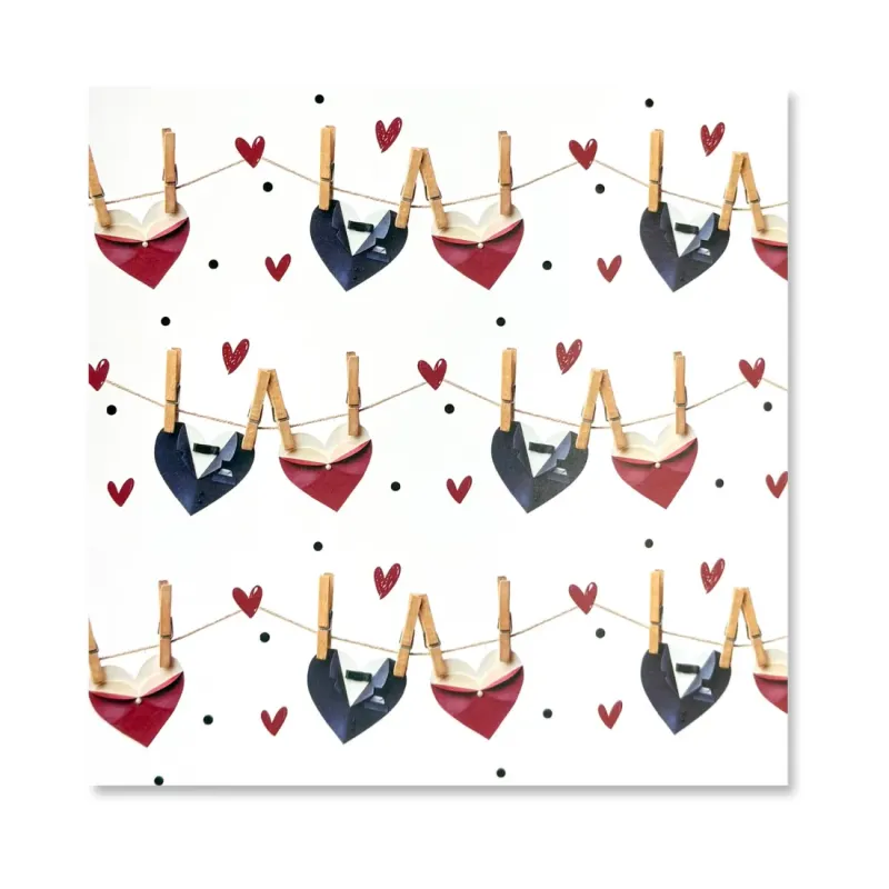 15 Fogli Carta Regalo Love Dress