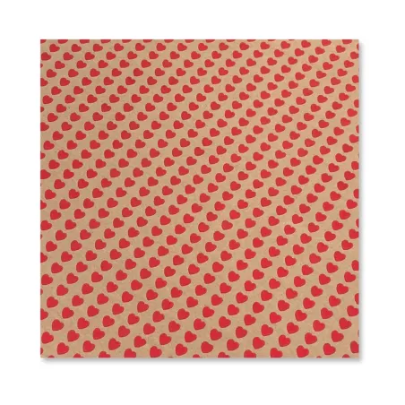 15 Fogli Carta Regalo Cuori in Rilievo