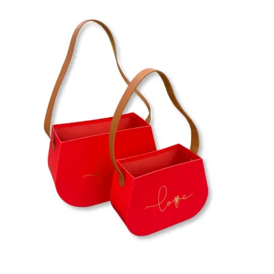 Set Scatole Shopper Love con Manico