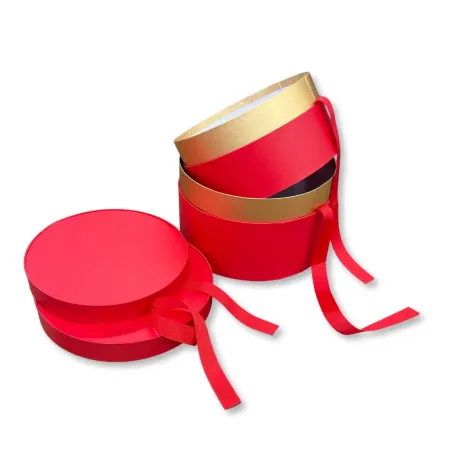 Set Scatole Macaron Rosse