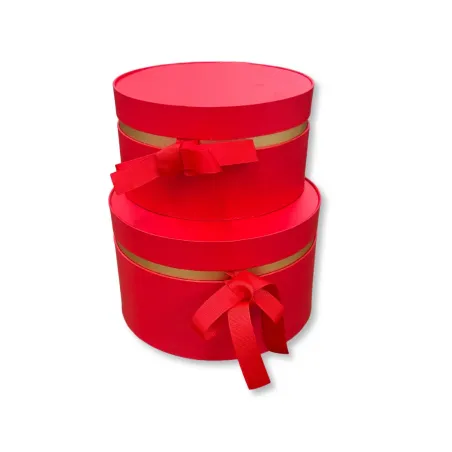 Set Scatole Macaron Rosse