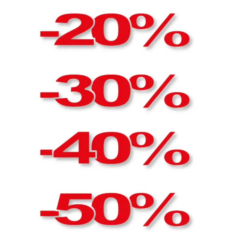 Set Vetrofanie Percentuali