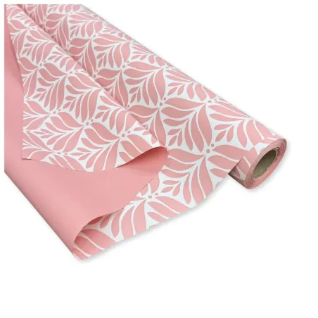 Bobina Polipropilene 40 My. Fantasia Leaf Style Cipria. Lunghezza 40 mt.