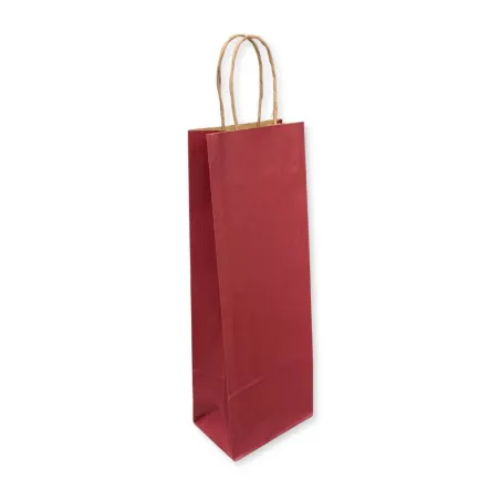 Shopper Porta Bottiglie Linea Basic Bordeaux