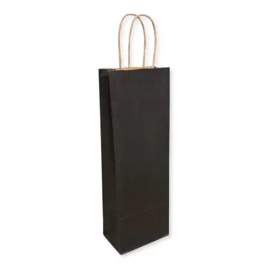 Shopper Porta Bottiglie Linea Basic Nero