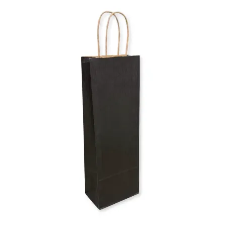 Shopper Porta Bottiglie Linea Basic Nero