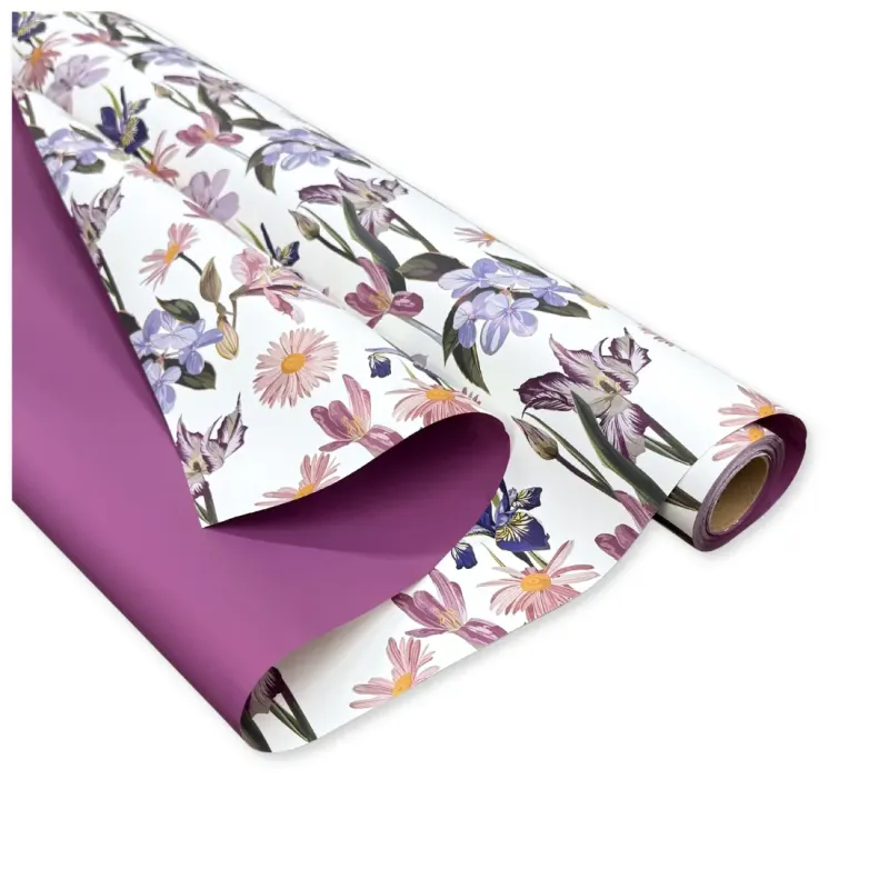 Bobina Polipropilene 40 My. Fantasia Iris Fondo...