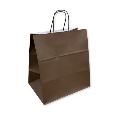 Shopper in Carta Fondo Largo Cioccolato