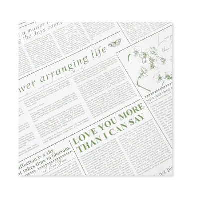 24 Fogli Carta Regalo Flower Art & Chronicle