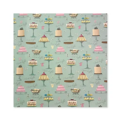 25 Fogli Carta Regalo Sweet Buffet