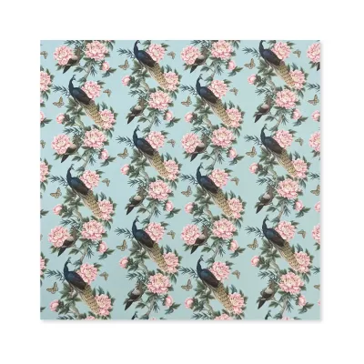 25 Fogli Carta Regalo Pavone