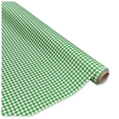 Bobina Polipropilene 40 My. Fantasia Quadretto Verde. Lunghezza 25 mt.