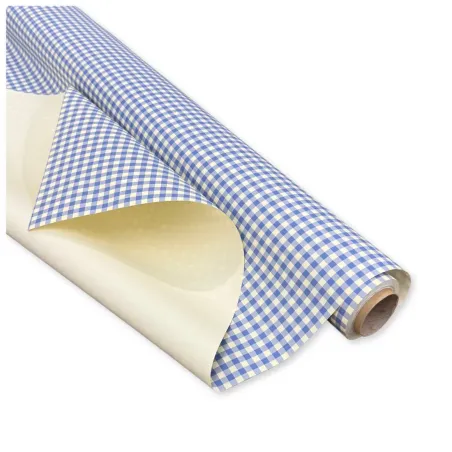 Bobina Polipropilene 40 My. Fantasia Quadretto Glicine. Lunghezza 25 mt.