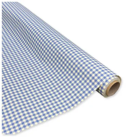 Bobina Polipropilene 40 My. Fantasia Quadretto Glicine. Lunghezza 25 mt.