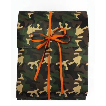 Sacchetto Regalo Carta Camouflage