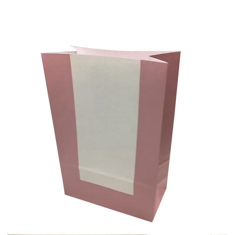 Sacchetto in carta Rosa e Avorio con Fondo Rettangolare Miglior