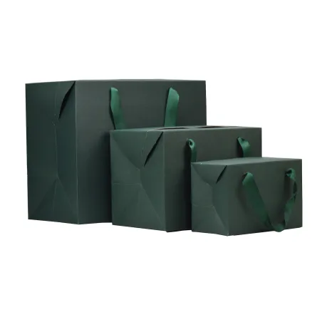 Scatola/Shopper Bag Box Verde Scuro