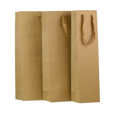 Shopper porta 1,2 e 3 bottiglie avana