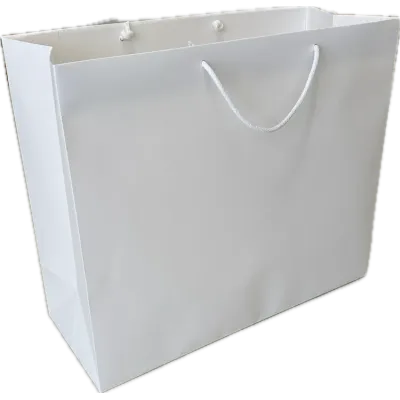 Shopper carta bianca plastifica 4 nodi
