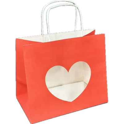 Shopper con Cuore 24 + 14 x 19,5 Miglior Prezzo  San Valentino