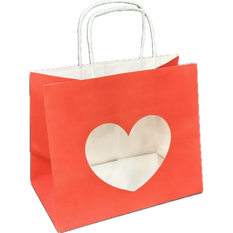 Shopper con Cuore 24 + 14 x 19,5 Miglior Prezzo  San Valentino