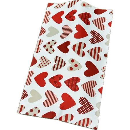 Buste Regalo Fantasia Cuori Fondo Bianco Miglior Prezzo  Buste