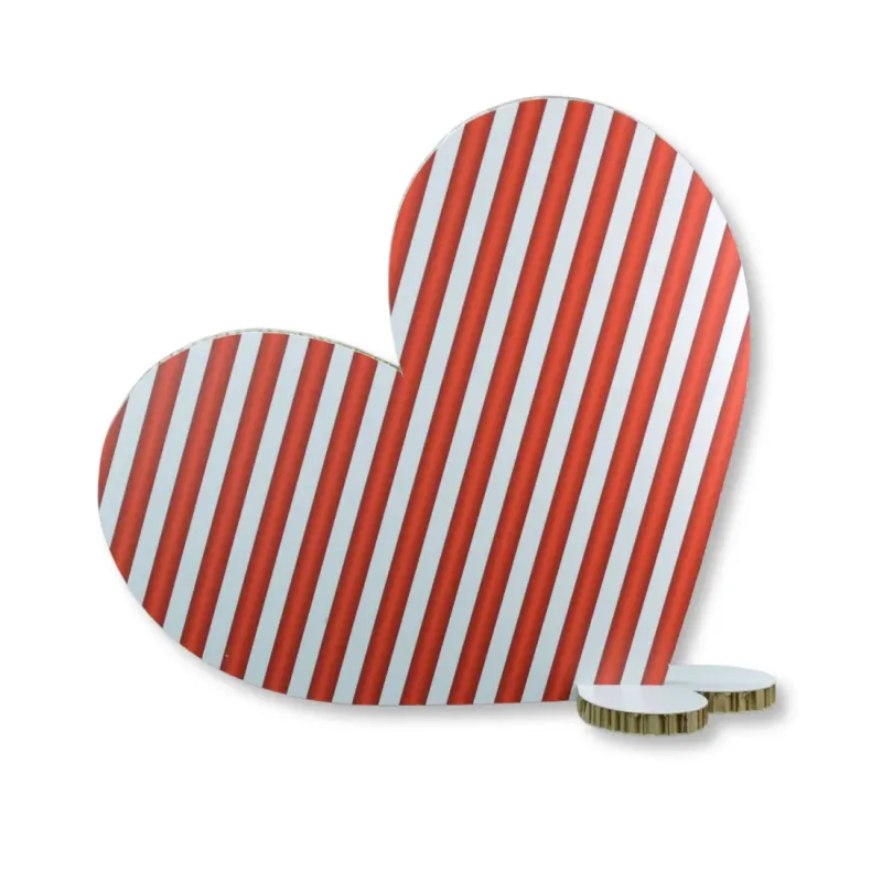 Decorazionere Cuore Rigato 60 cm Miglior Prezzo  San Valentino