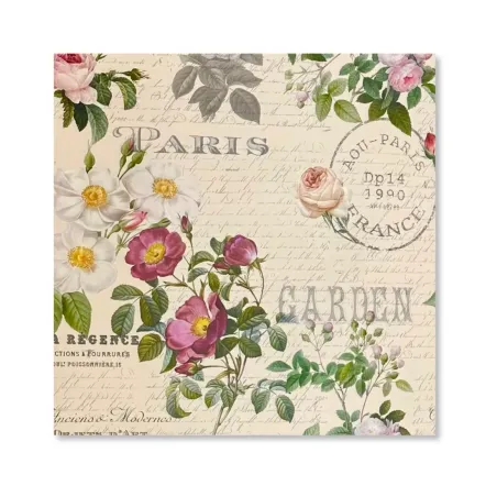 25 Fogli Carta Regalo Giardino Francese Miglior Prezzo  Carta