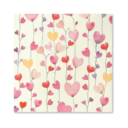 25 Fogli Carta Regalo Ramo di Cuoricini Miglior Prezzo  Carta